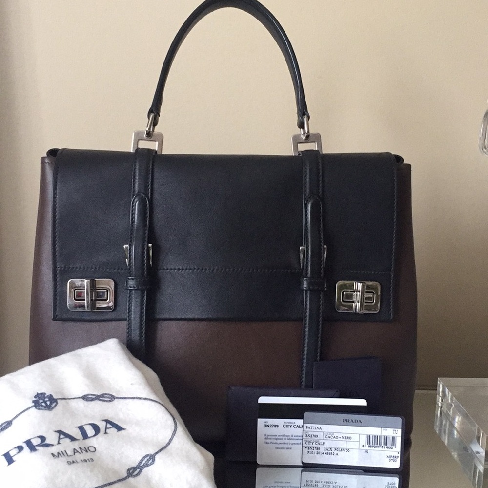 PRADA BN2789 City Calf tote - Picture 2 of 13